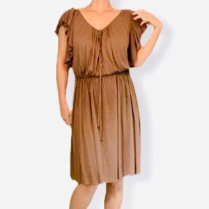 TOMAS MAIER Short Sleeve Knee-Length Dress